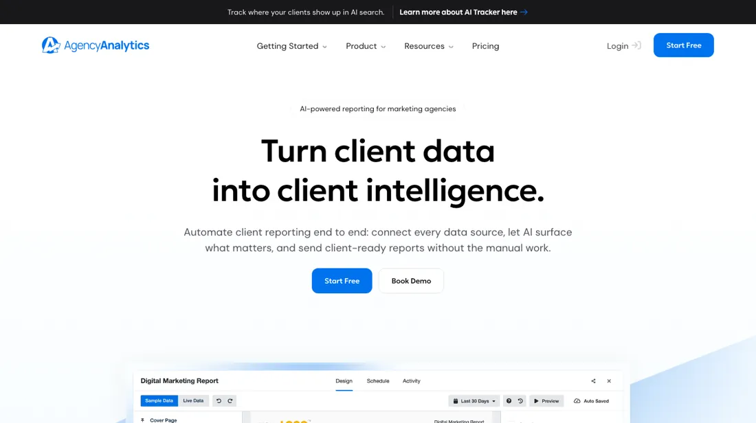 AgencyAnalytics product