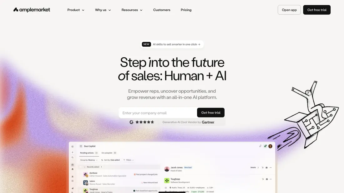 Amplemarket product