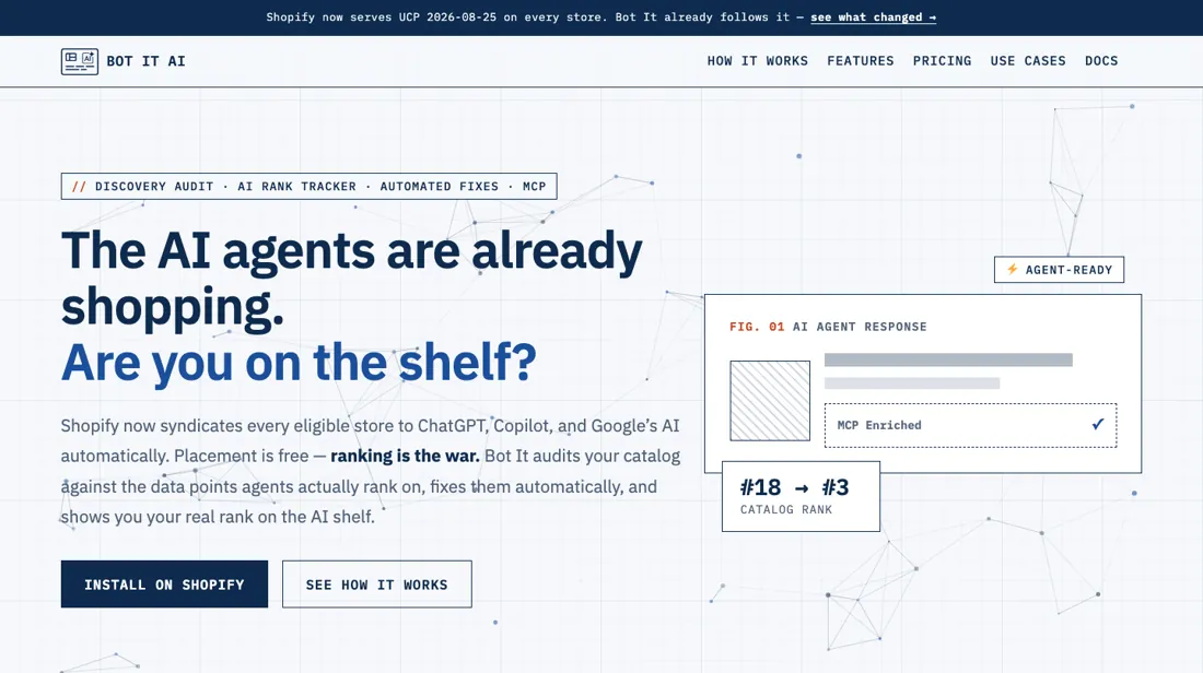 Bot It AI product