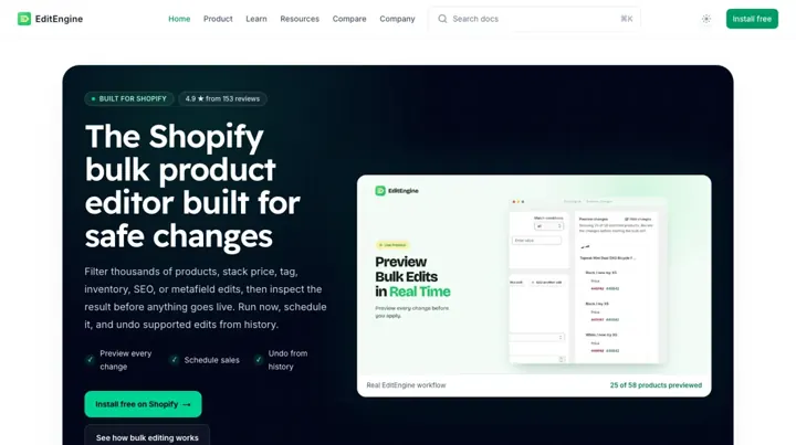 EditEngine product page