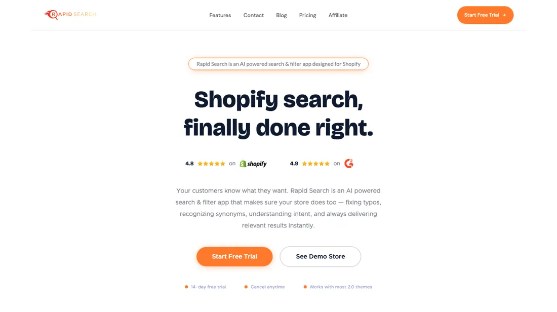 Rapid Search product