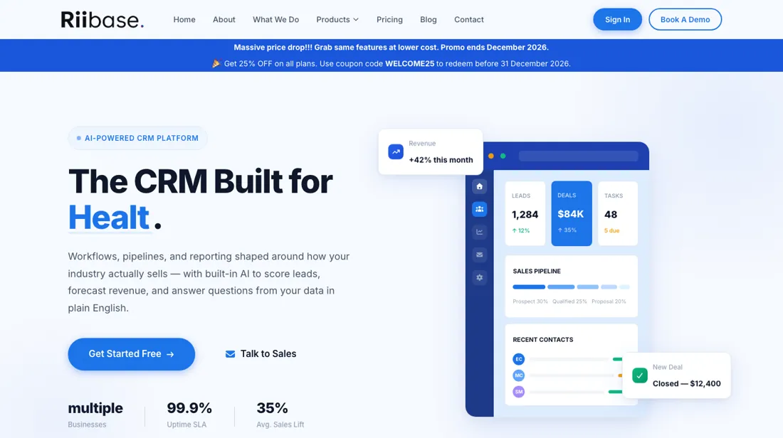 Riibase CRM product