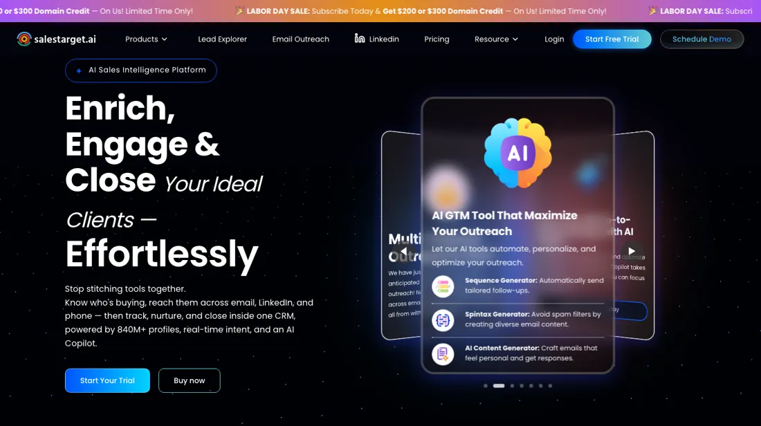 SalesTarget.ai product