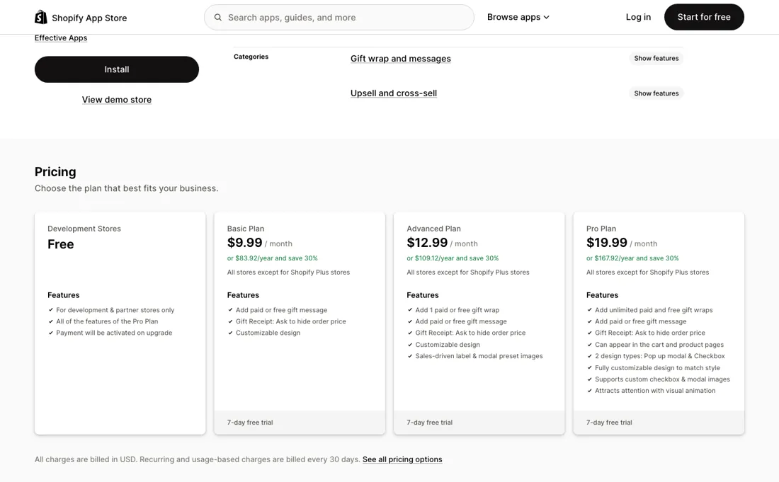 Super pricing page
