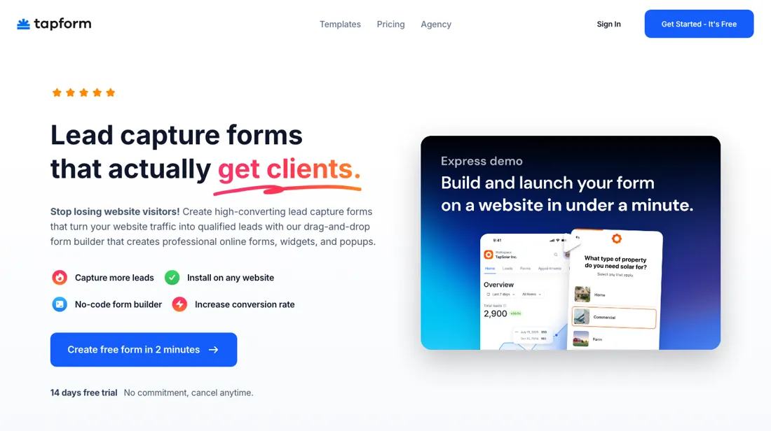 Tapform product